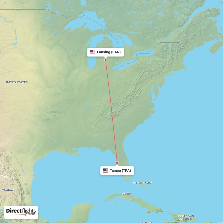 LAN - TPA route map