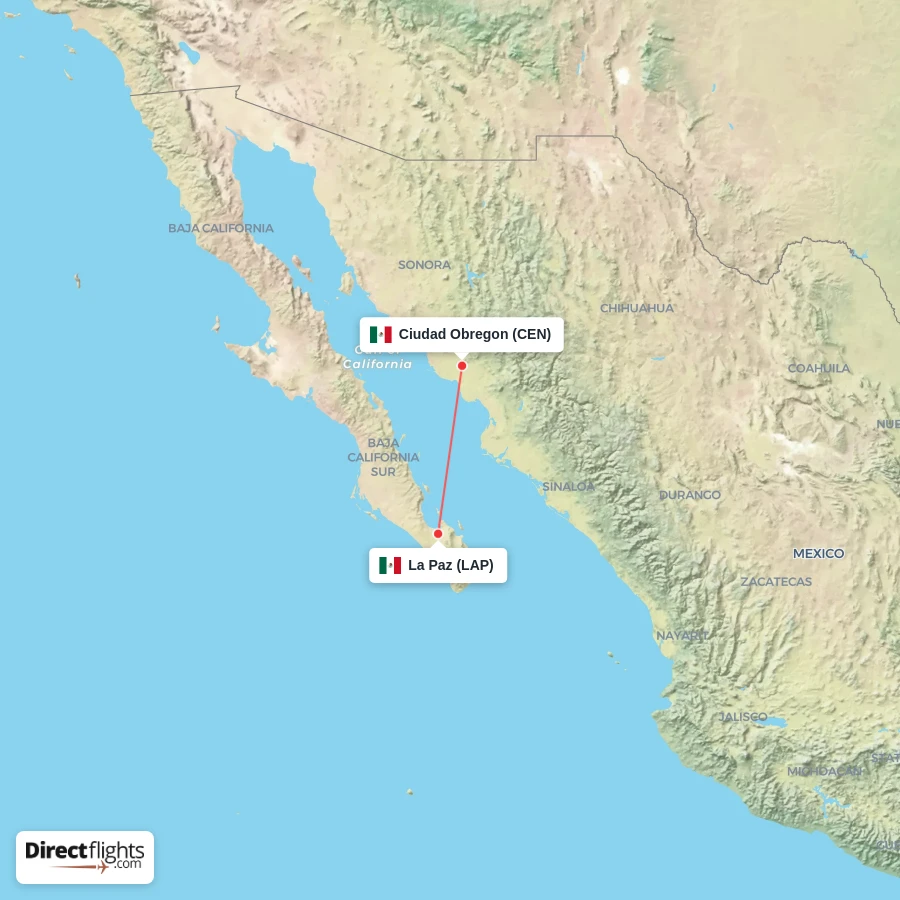 LAP - CEN route map