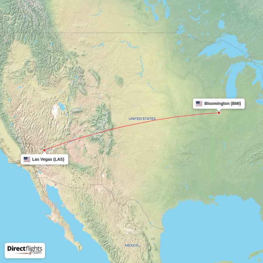 LAS - BMI route map