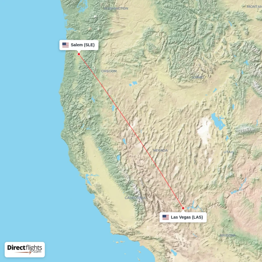 LAS - SLE route map