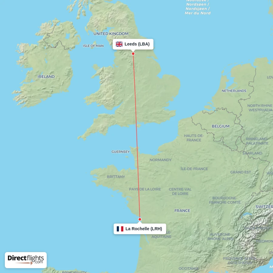 LBA - LRH route map