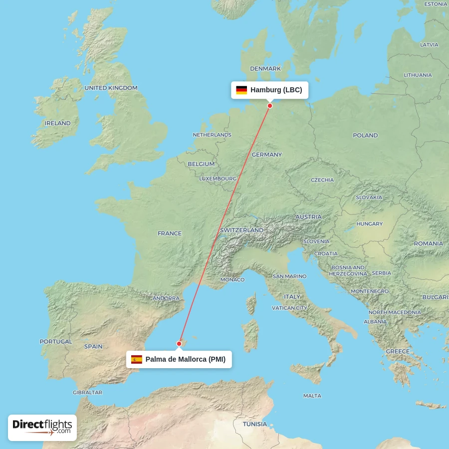 LBC - PMI route map