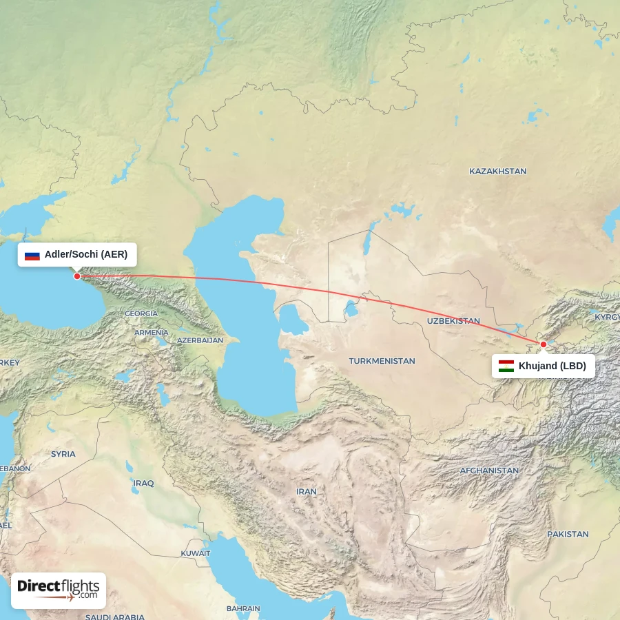 LBD - AER route map