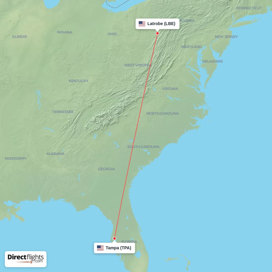LBE - TPA route map