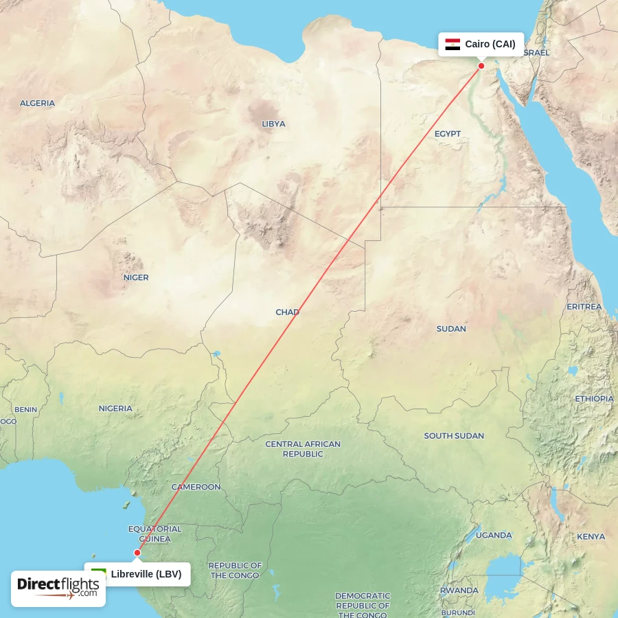 LBV - CAI route map