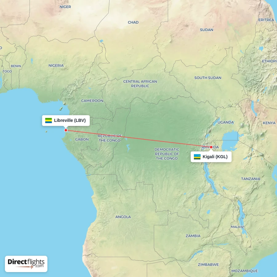 LBV - KGL route map