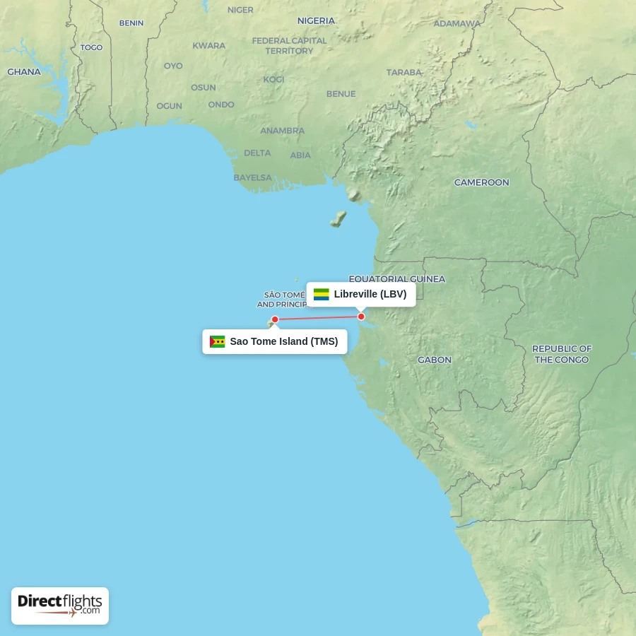LBV - TMS route map