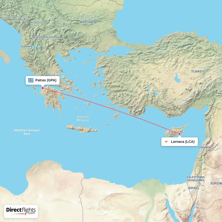 LCA - GPA route map
