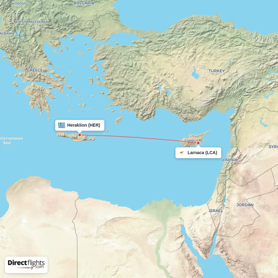 LCA - HER route map
