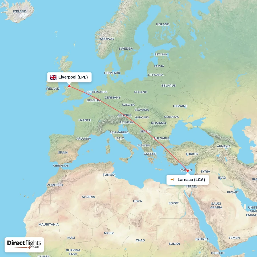 LCA - LPL route map