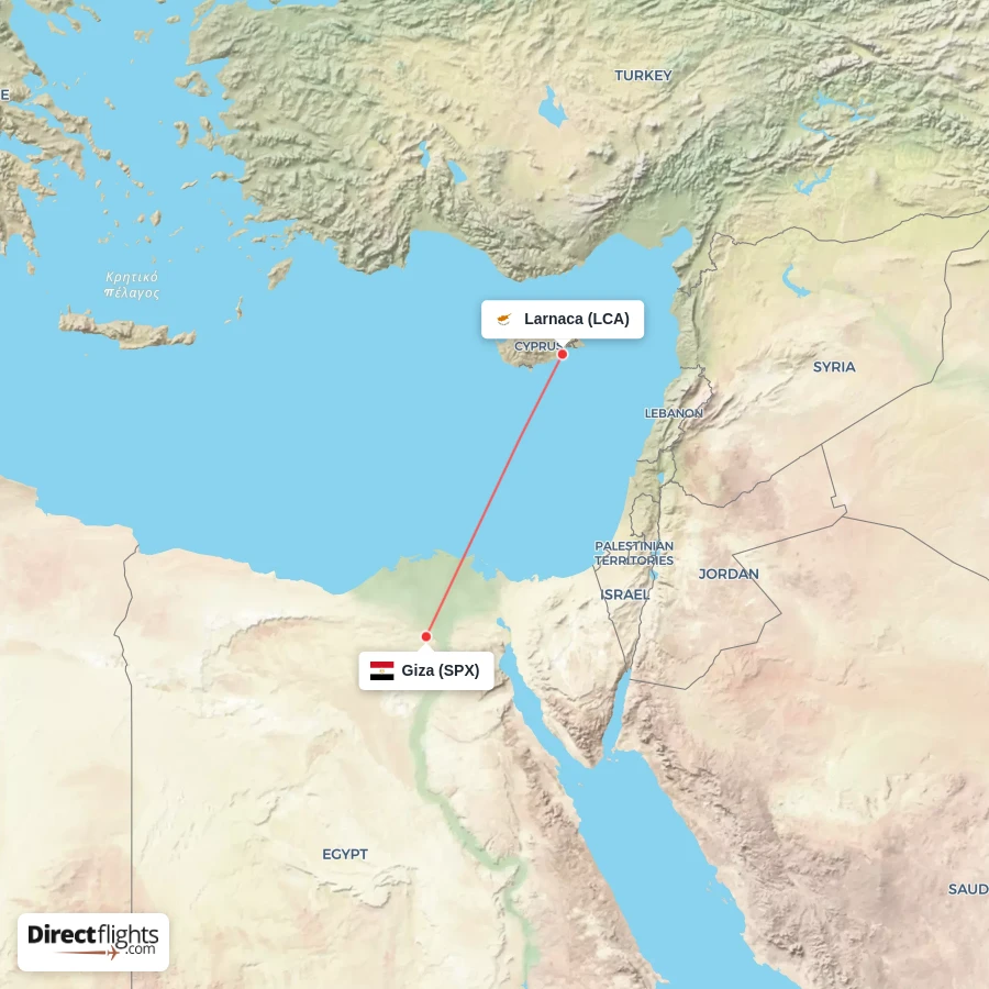 LCA - SPX route map