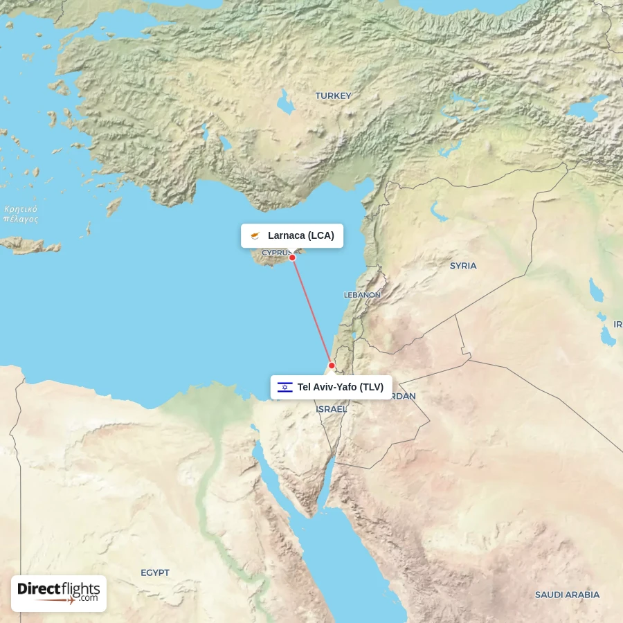 LCA - TLV route map