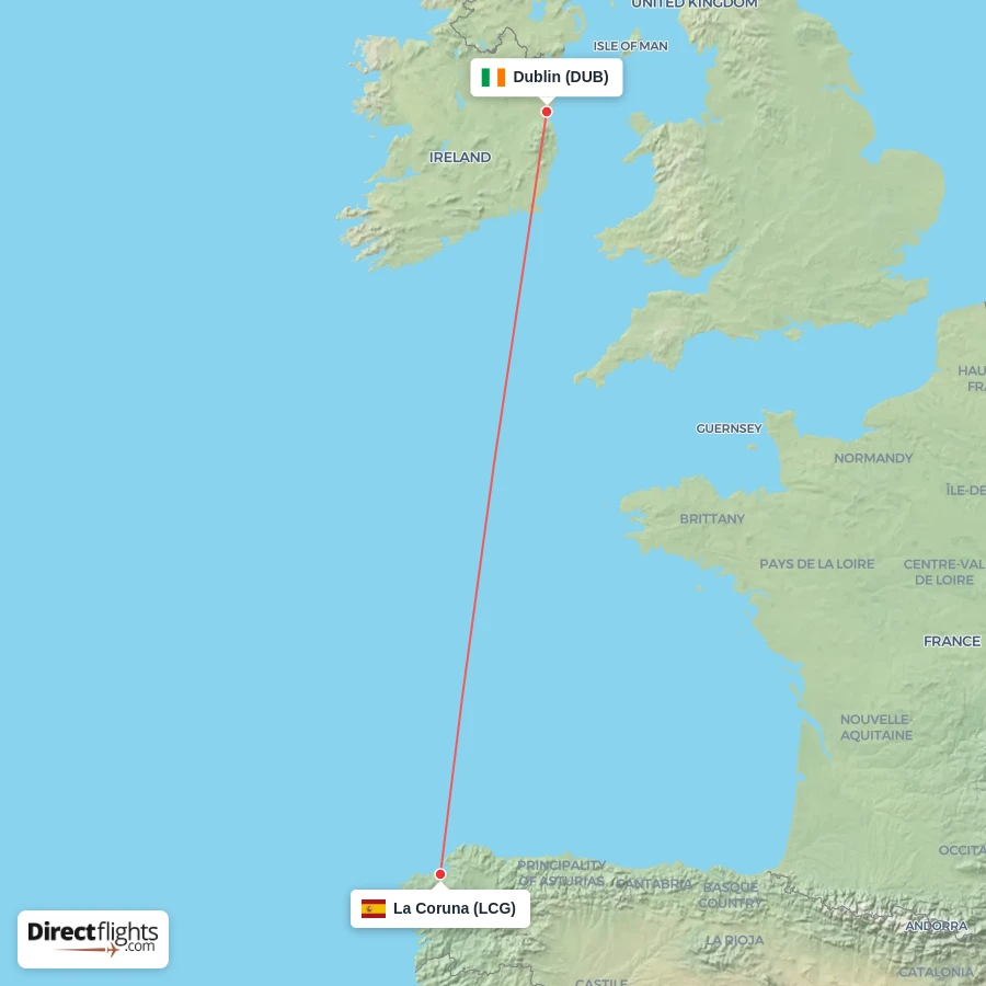 LCG - DUB route map