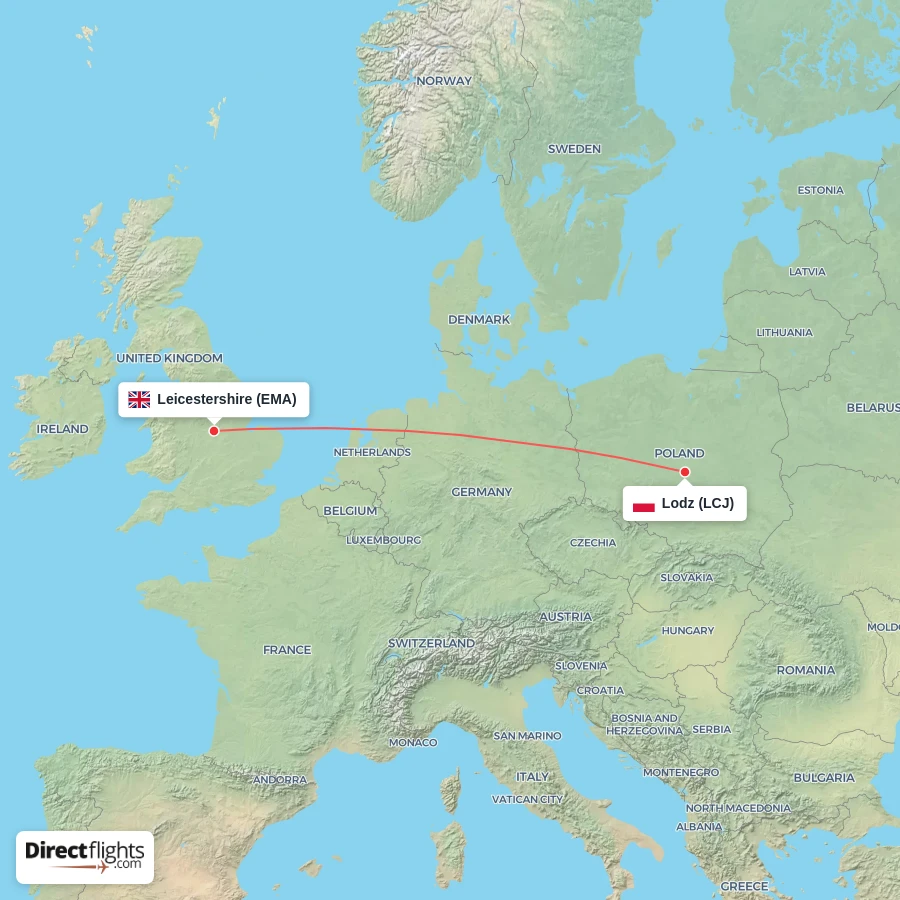LCJ - EMA route map