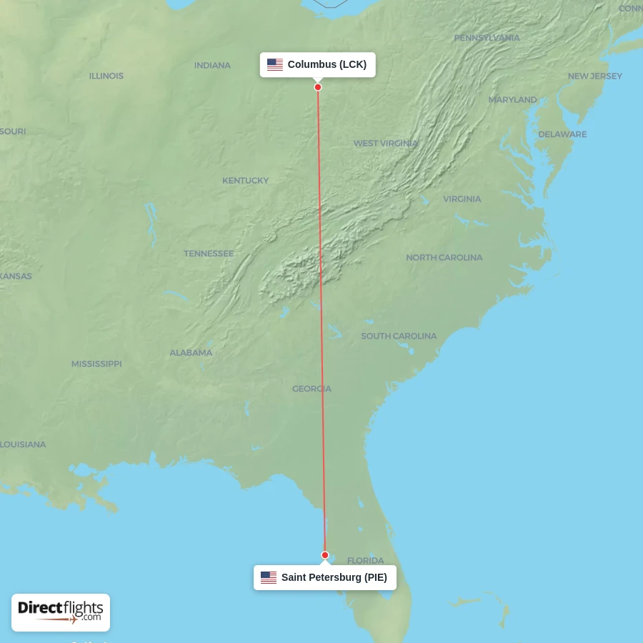 LCK - PIE route map