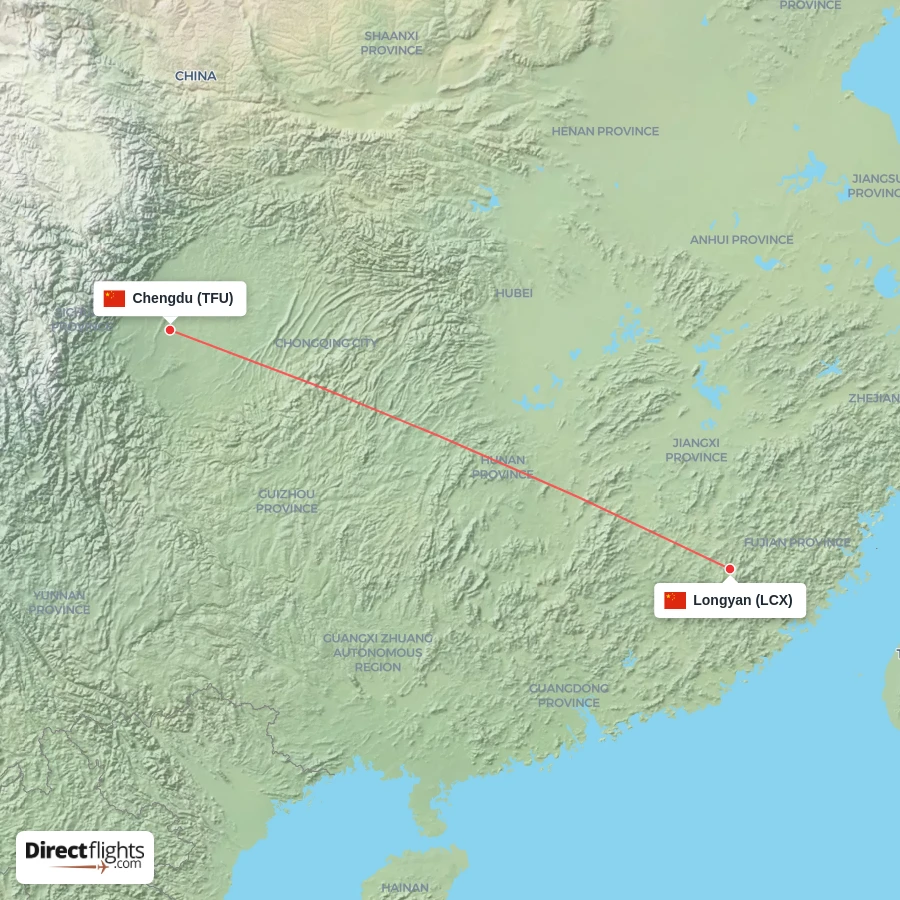 LCX - TFU route map