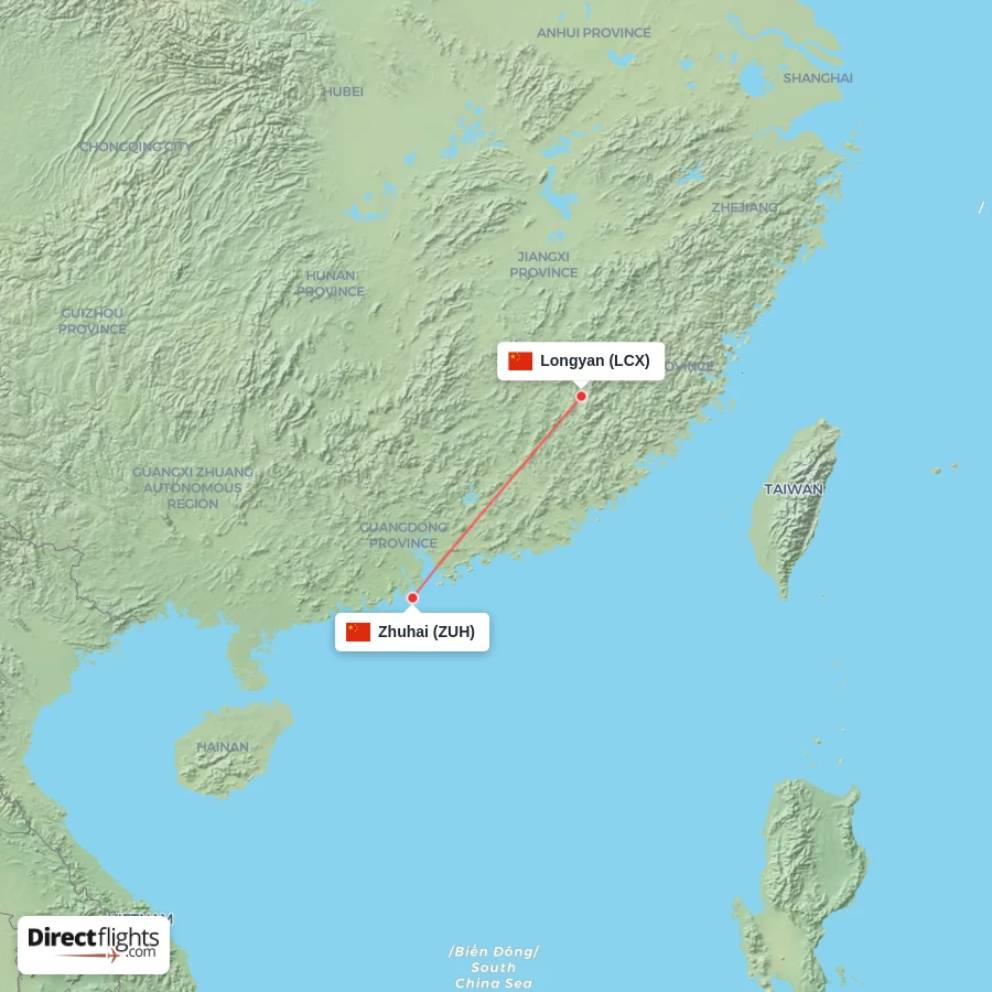 LCX - ZUH route map