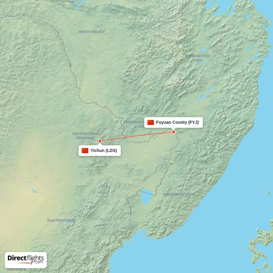 LDS - FYJ route map