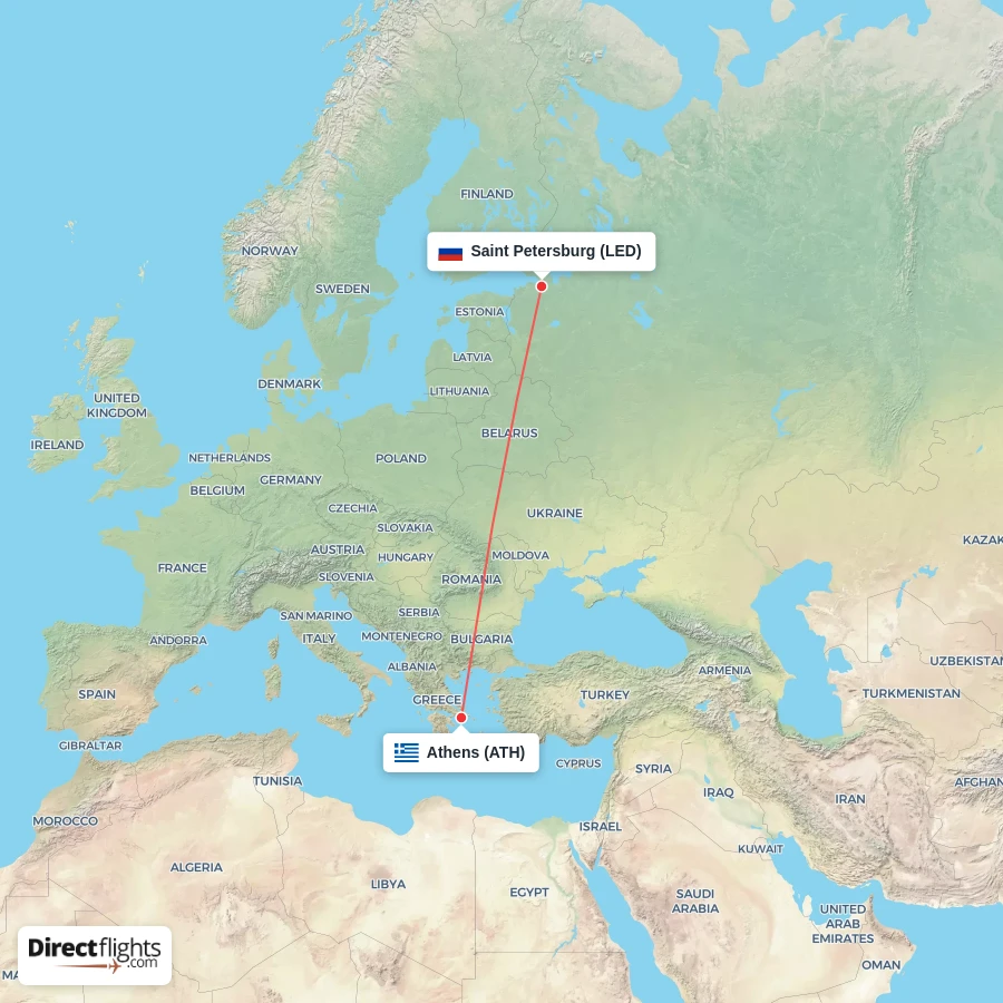 LED - ATH route map