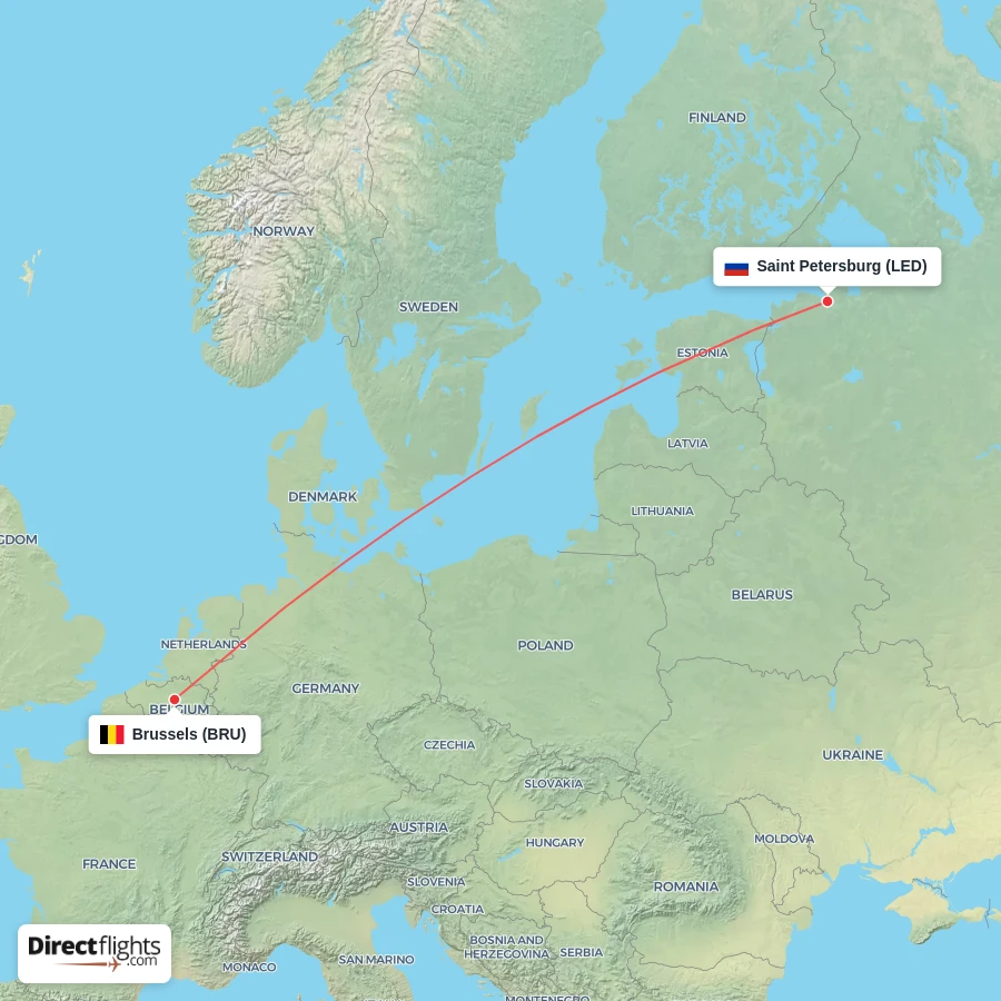 LED - BRU route map