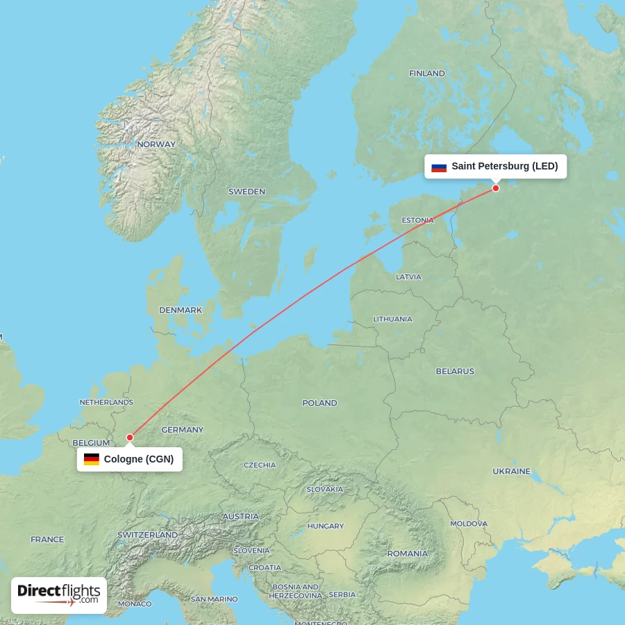 LED - CGN route map