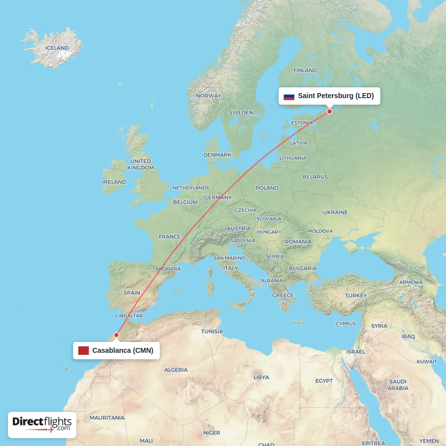 LED - CMN route map