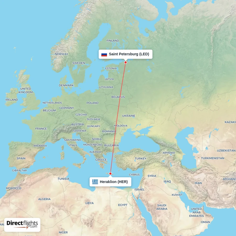 LED - HER route map