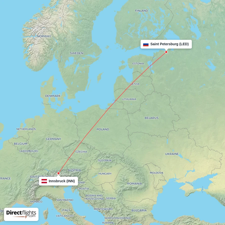 LED - INN route map