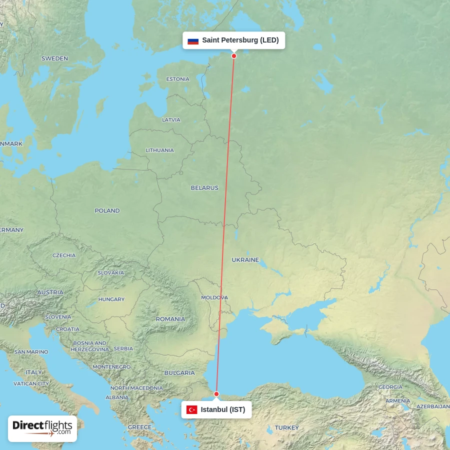 LED - IST route map