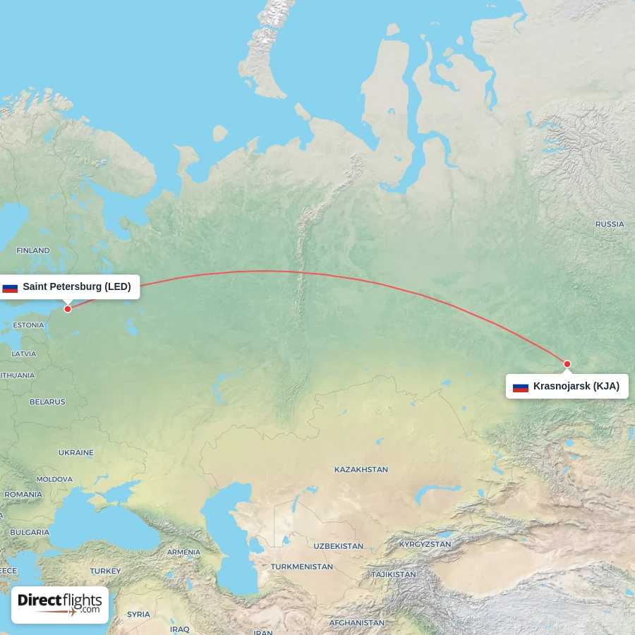 LED - KJA route map