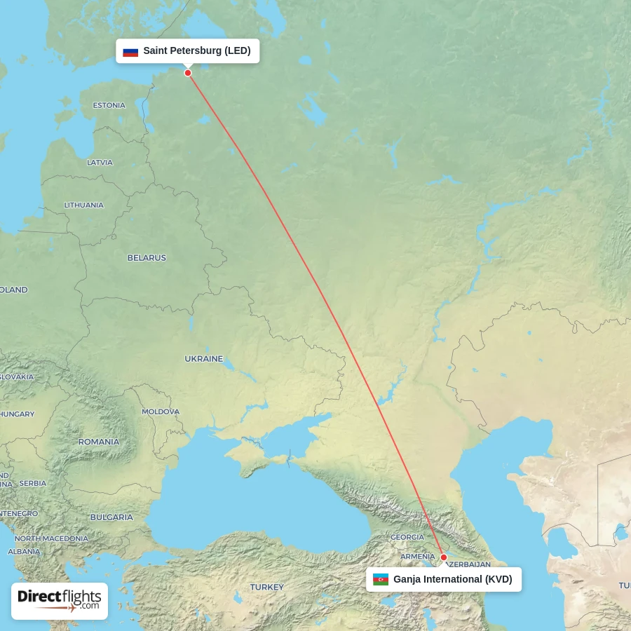 LED - KVD route map
