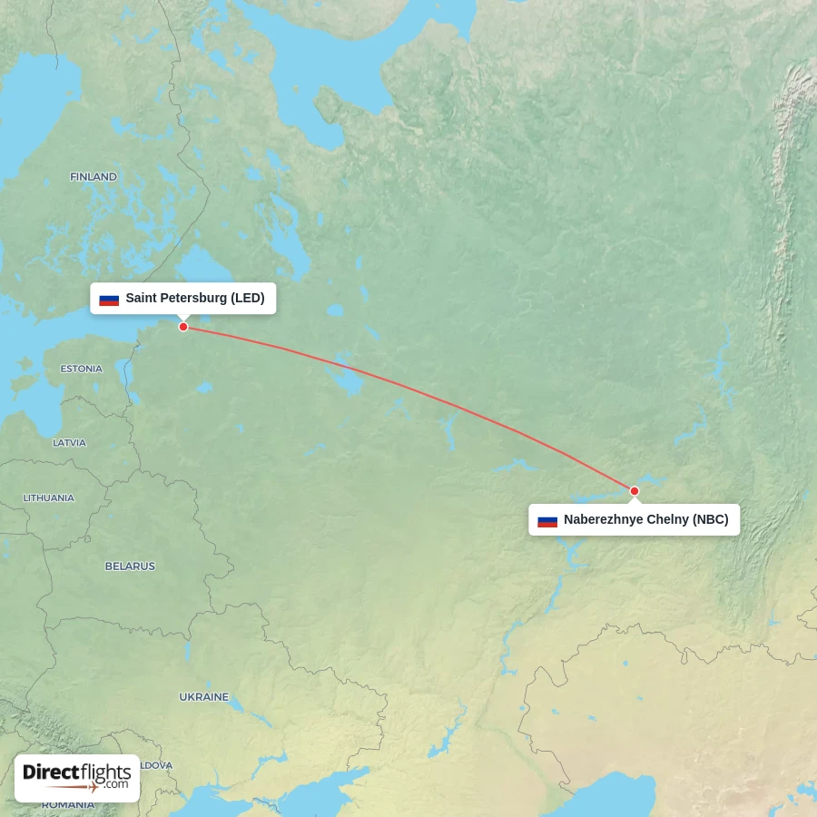 LED - NBC route map