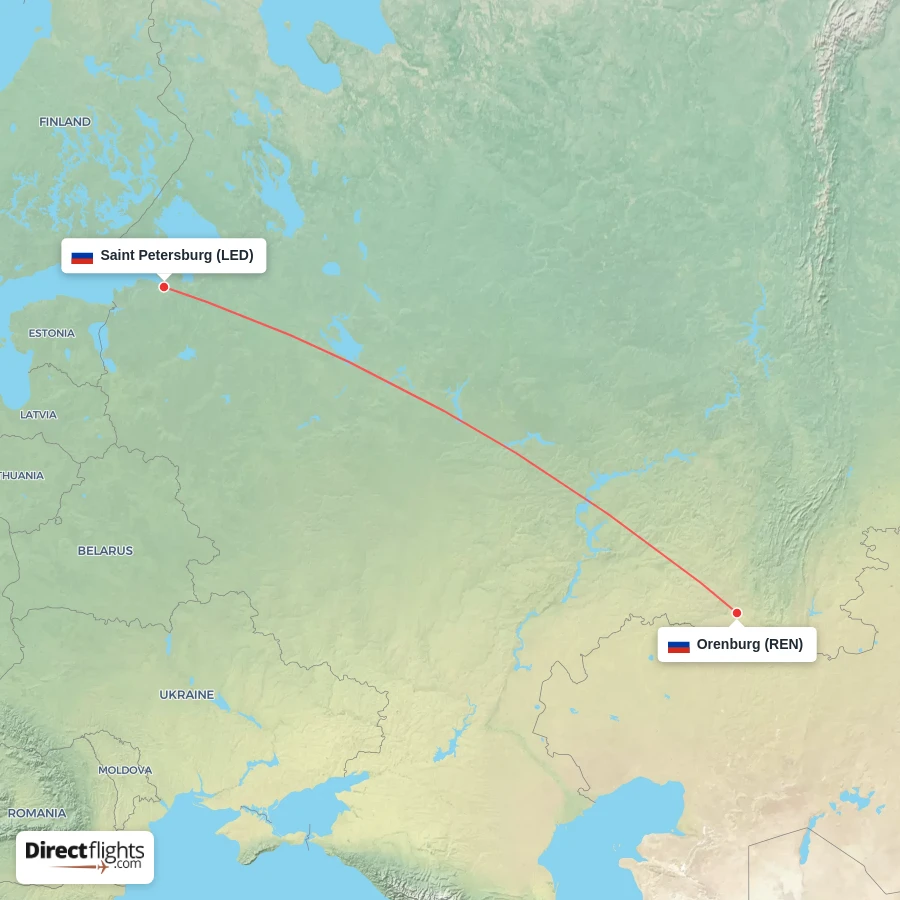 LED - REN route map