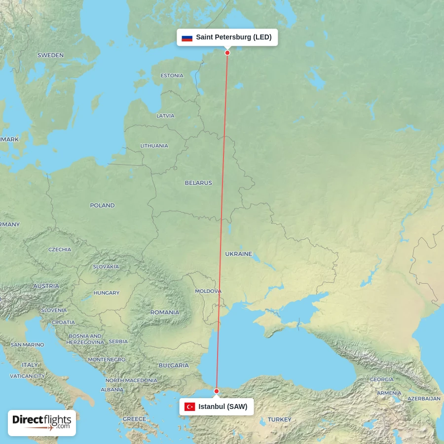 LED - SAW route map