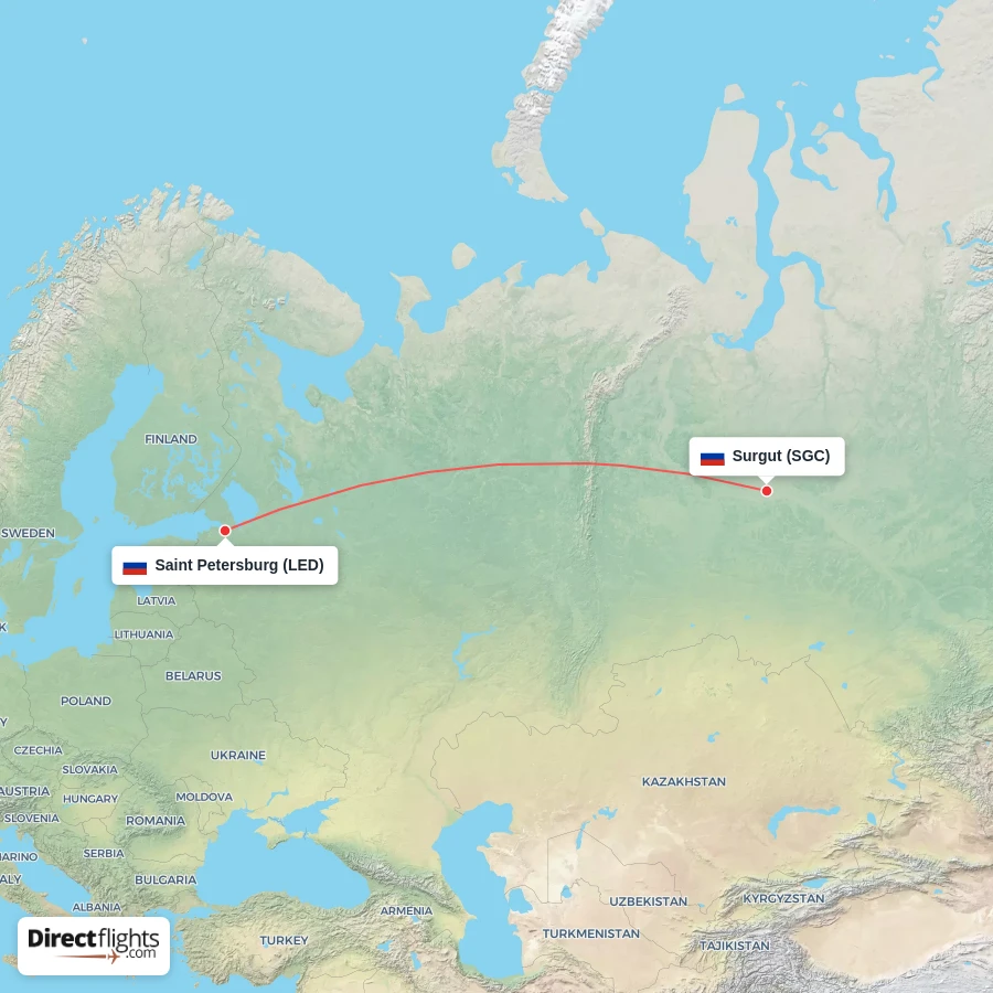 LED - SGC route map