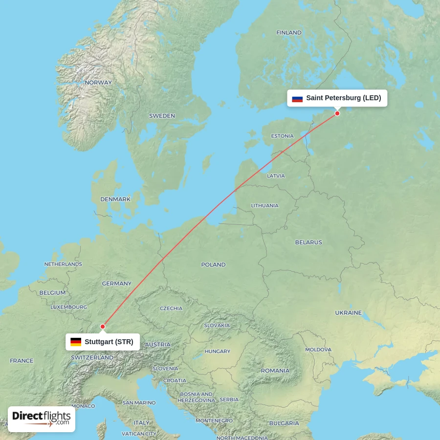 LED - STR route map