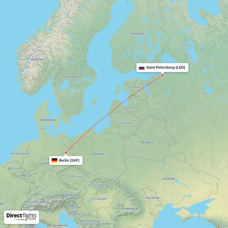 LED - SXF route map