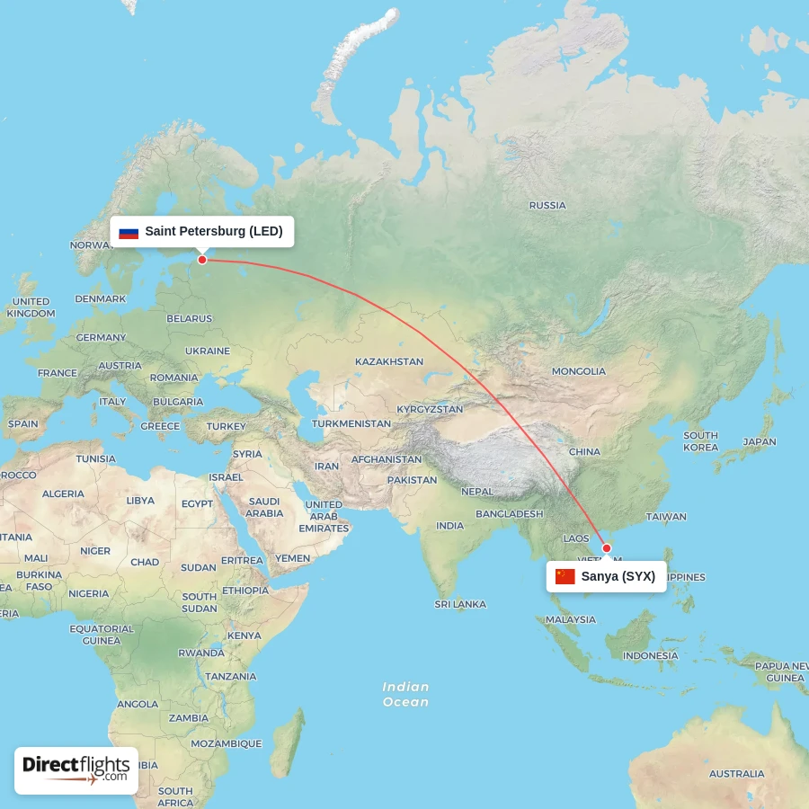 LED - SYX route map