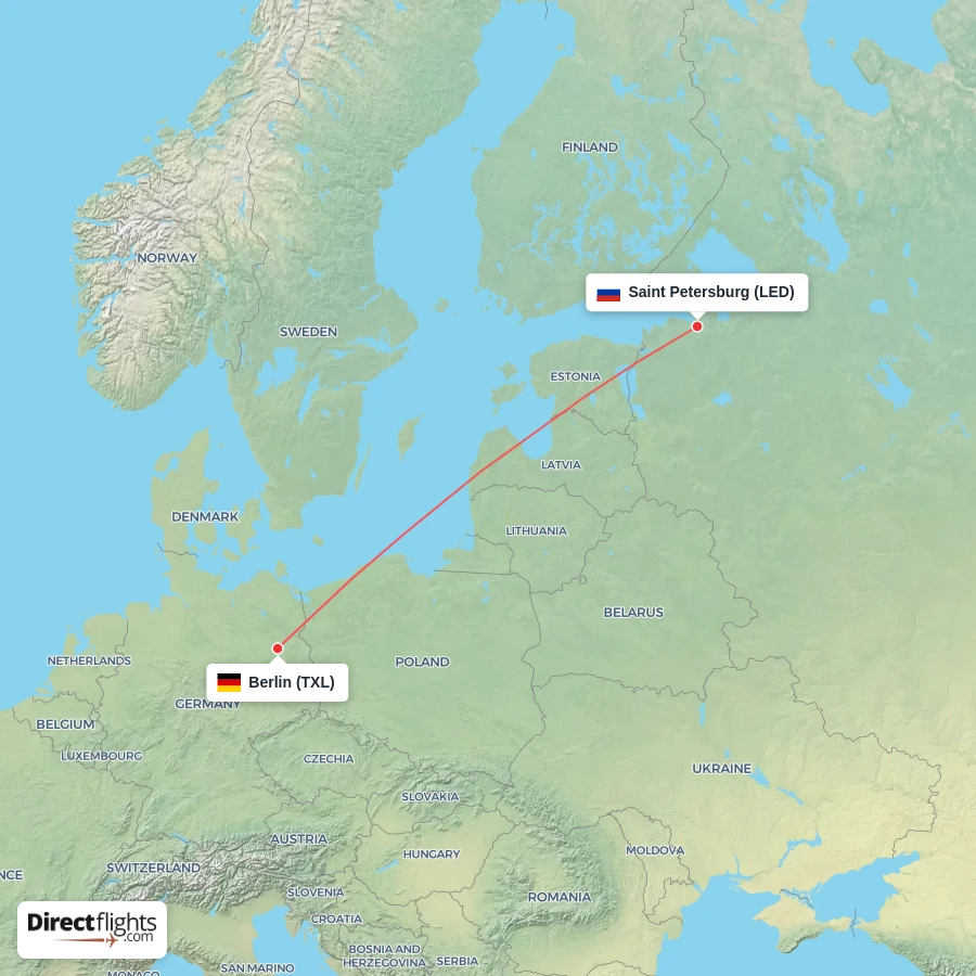 LED - TXL route map
