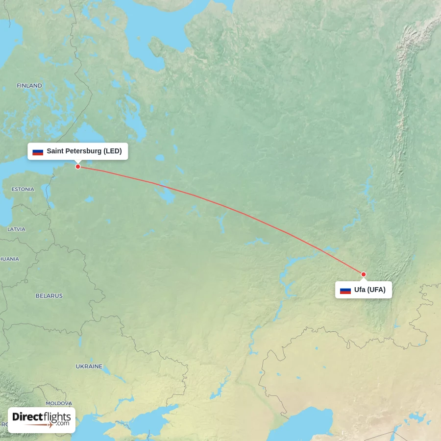 LED - UFA route map