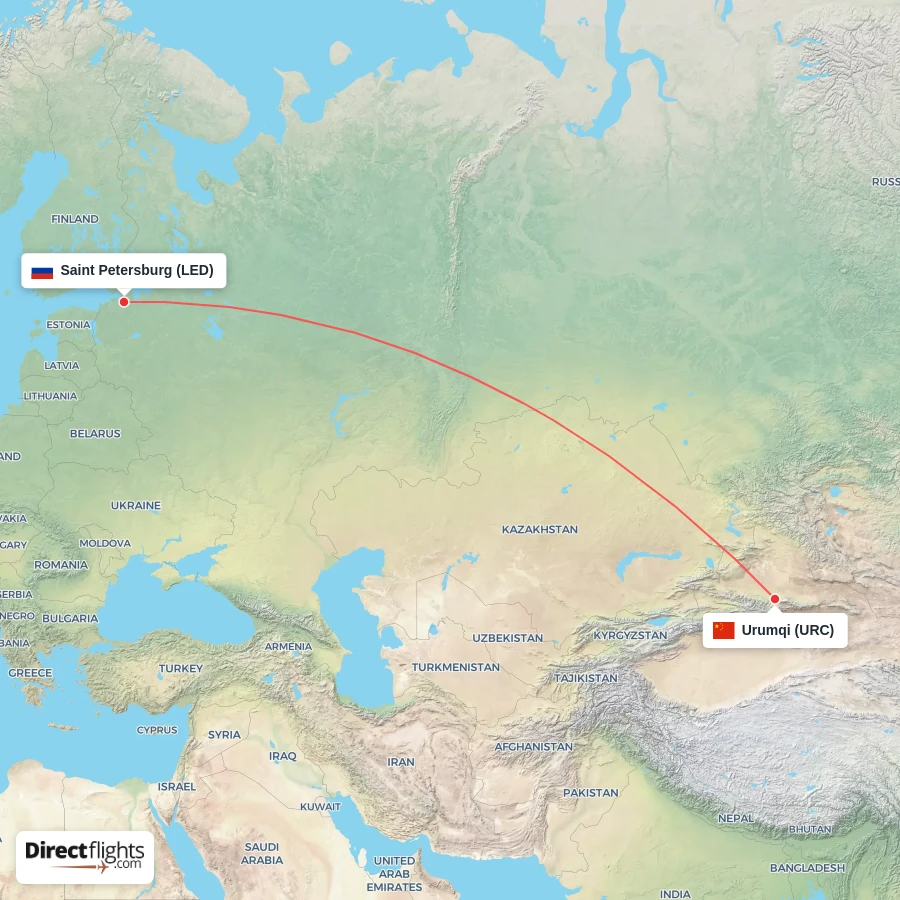 LED - URC route map