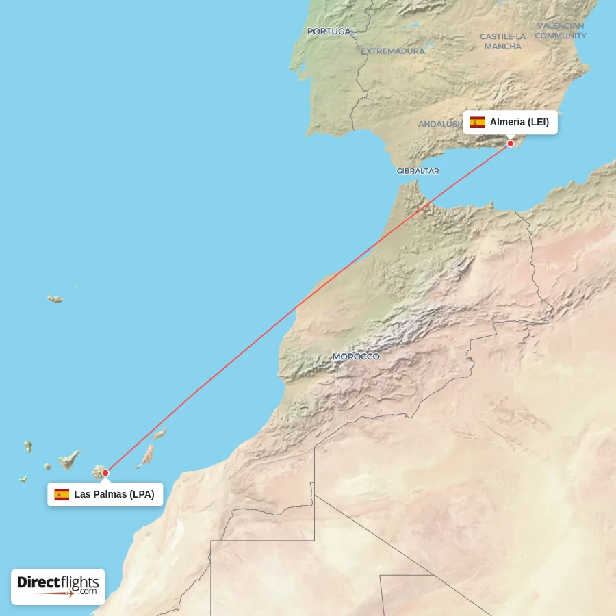 LEI - LPA route map