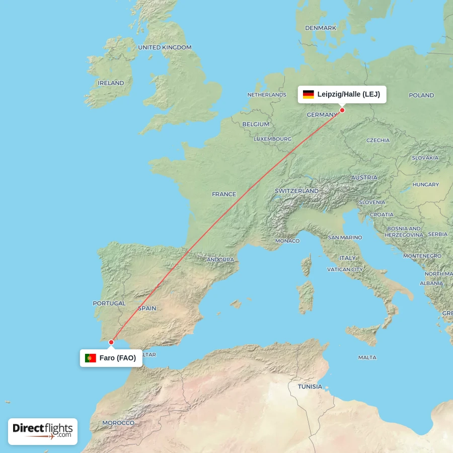 LEJ - FAO route map
