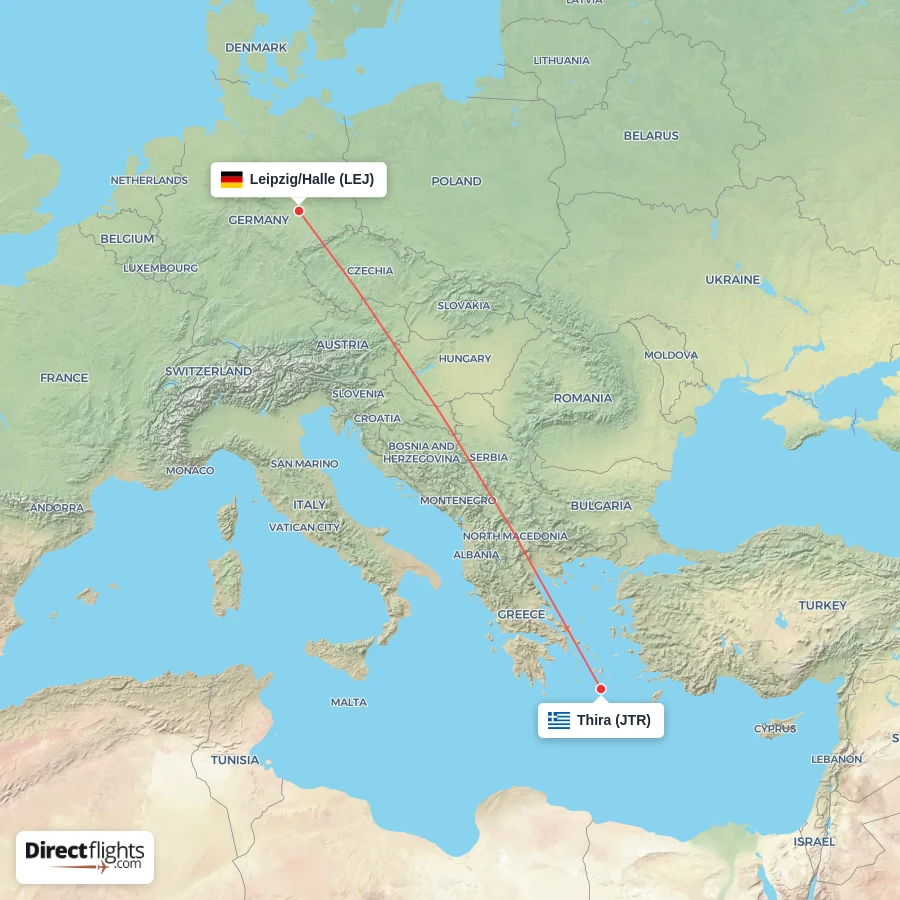 LEJ - JTR route map