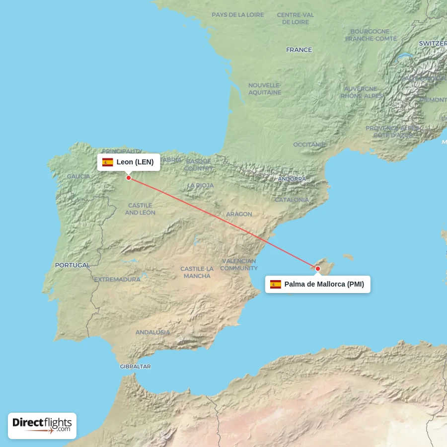 LEN - PMI route map