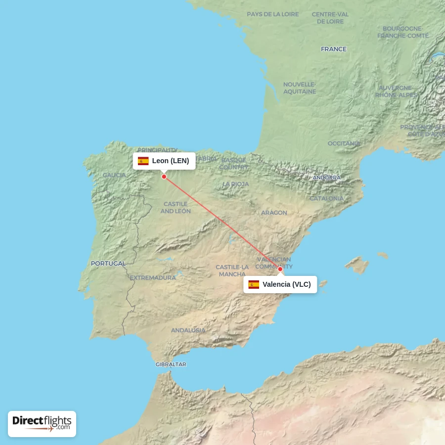 LEN - VLC route map