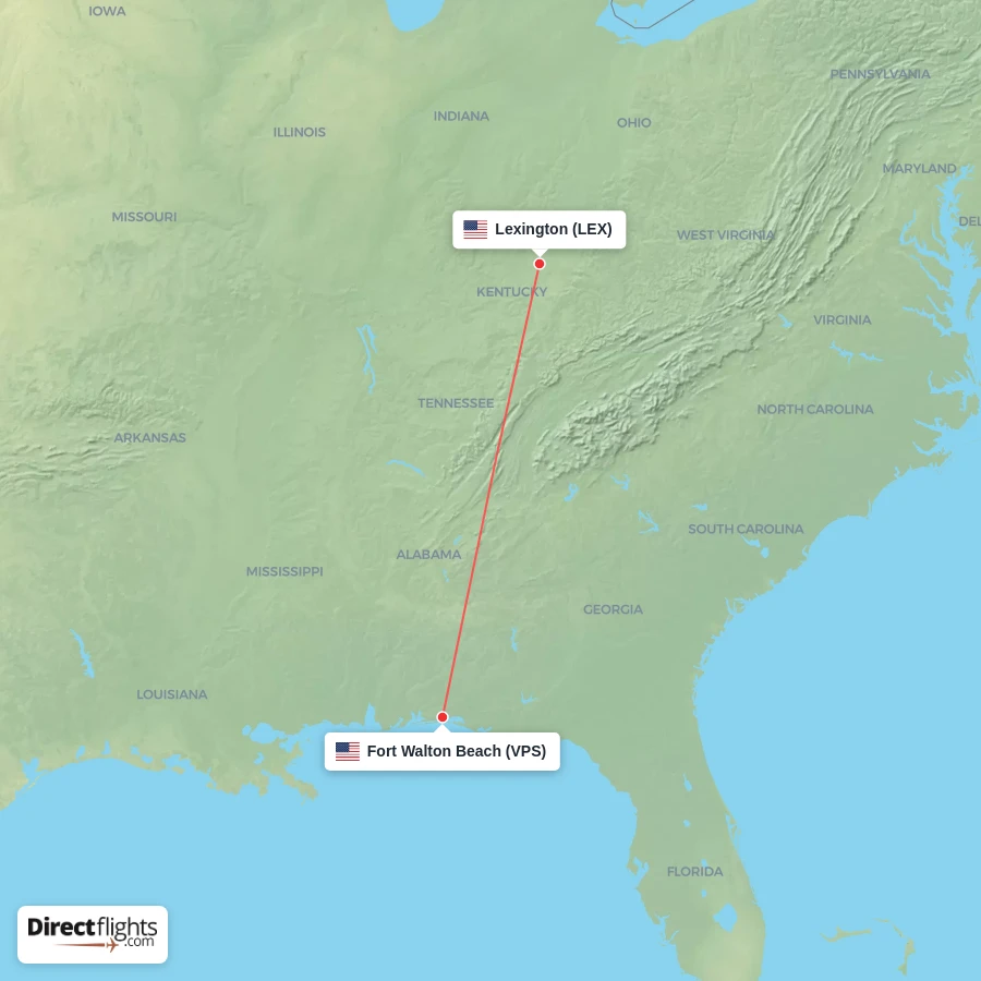 LEX - VPS route map