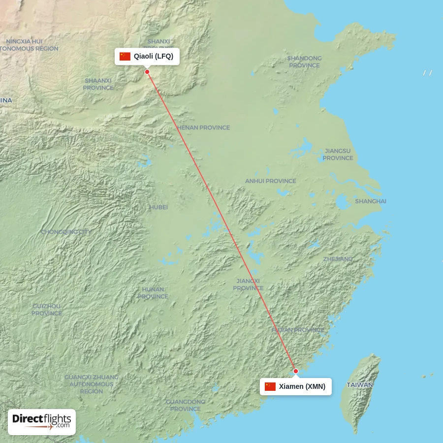 LFQ - XMN route map