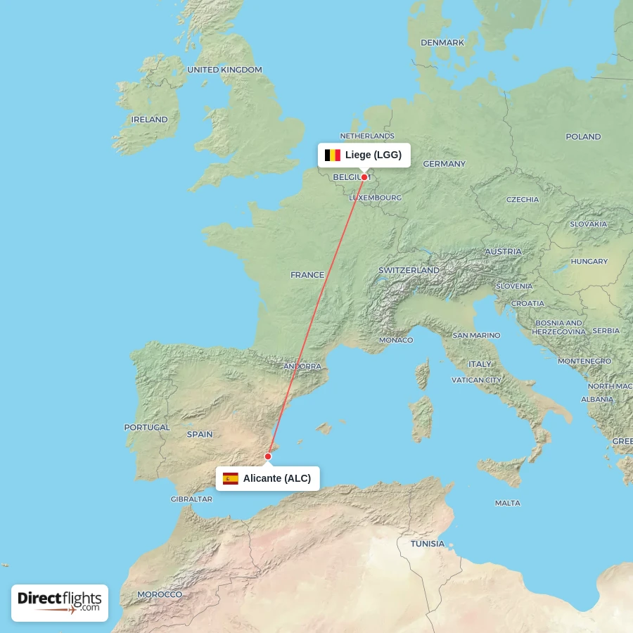LGG - ALC route map