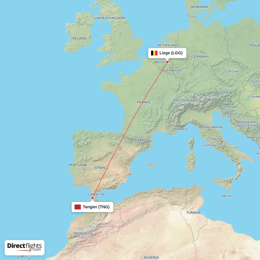 LGG - TNG route map
